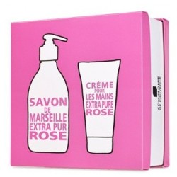Cofanetto Rosa con Sapone Liquido e Crema Mani Compagnie de Provence