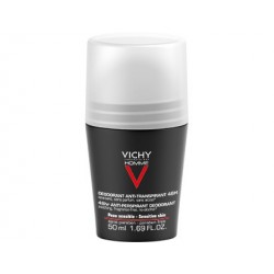 Vichy Homme Deodorante Roll-on 48h Pelle Sensibile Vichy