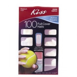 100 Full Cover Nails Kisses Sky
