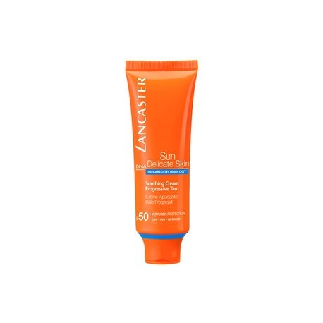 Sun Delicate Skin Soothing Cream Progressive Tan SPF50+ Lancaster