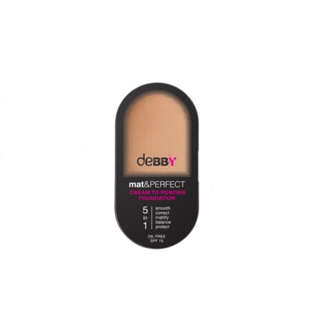 Mat & Perfect Cream to Powder Foundation 5in1 deBBy