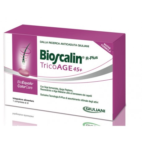 Bioscalin TricoAGE+ 45 Compresse con BioEquolo e ColorCare Bioscalin
