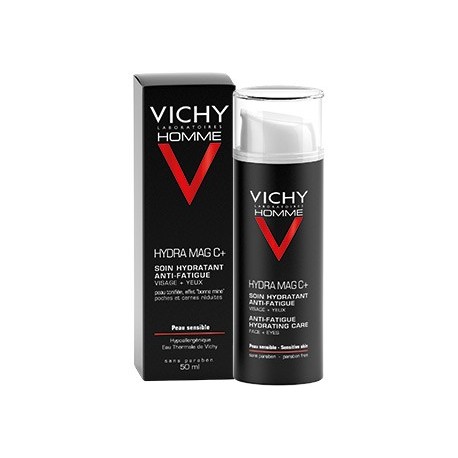 Vichy Homme Hydra Mag C + Trattamento Idratante Anti-Fatica Viso + Occhi Vichy