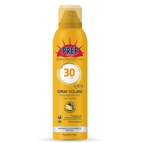 Spray Solare Dermoprotettivo Protezione Media – 30 SPF Prep