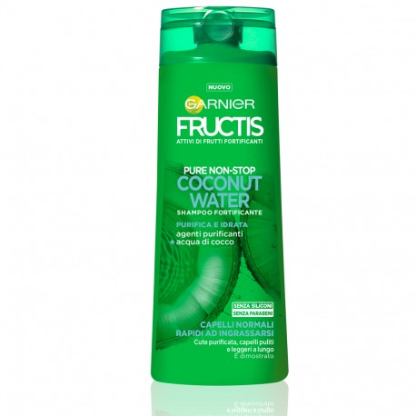 Fructis Pure Non-Stop Coconut Water Shampoo Fortificante Garnier