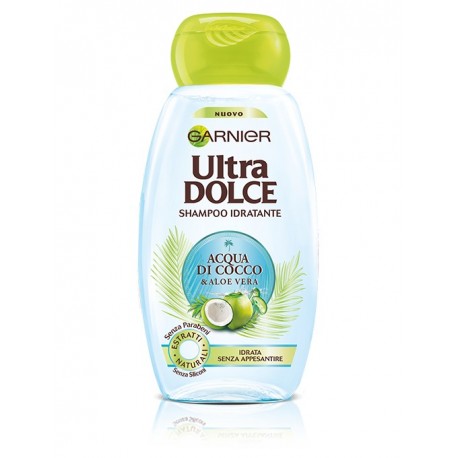 Ultra Dolce Shampoo idratante Acqua di cocco e Aloe vera Garnier