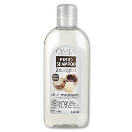 Fisio Shampoo eco biologico, olio di macadamia Omia Laboratoires