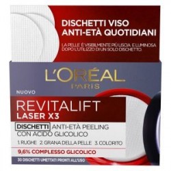 Revitalift Laser X3 - Dischetti Anti-età Peeling con Acido Glicolico L'Oréal Paris