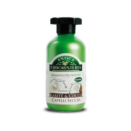 Shampoo Nutriente Capelli secchi Karité e Cocco  Antica Erboristeria 