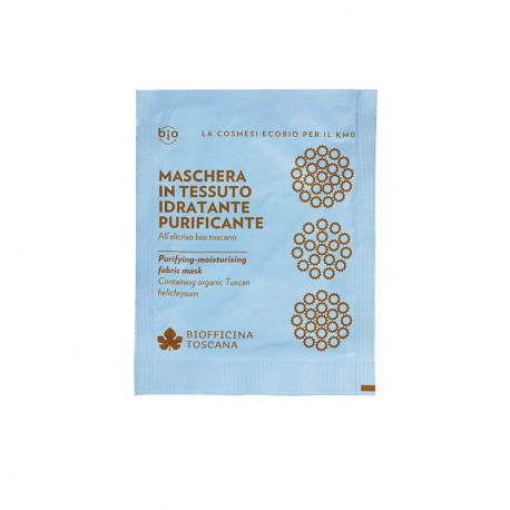 Maschera in tessuto idratante purificante Biofficina Toscana