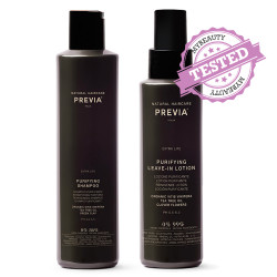 Extralife Daily Rebalancing Treatment Shampoo + Purifying Leave-In Lotion Previa