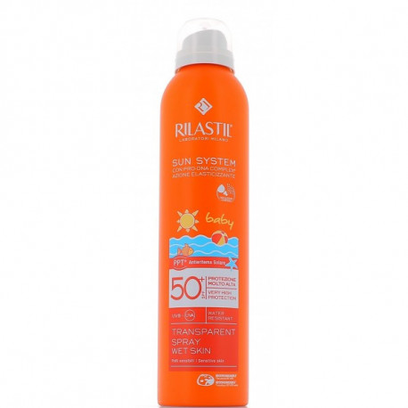 sun system baby - transparent spray wet skin SPF50+ Rilastil