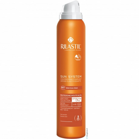 Sun System - Transparent Spray Wet Skin SPF50+ Rilastil
