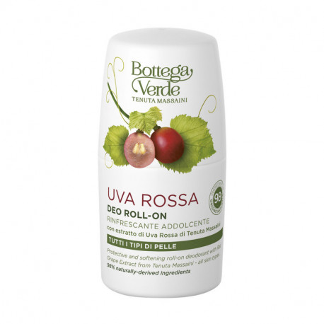 Uva Rossa - Deo-roll-on, rinfrescante, addolcente, con estratto di Uva Rossa di Tenuta Massaini Bottega Verde