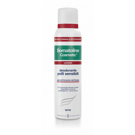 Somatoline Cosmetic Uomo Deodorante Spray per Pelli Sensibili Somatoline Cosmetic